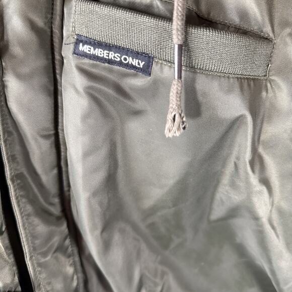 Members Only Jacket Women Green Faux Fur Hood Double Zipper Soft Lining 3XL - Picture 2 of 12